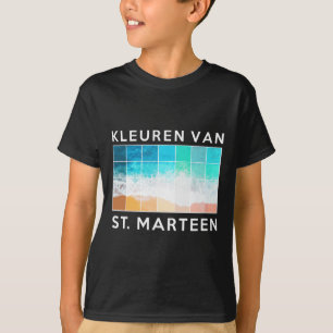 Sint Marteen Nederlandse eilanden Strandkleuren T  T-shirt