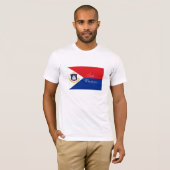 Sint Marteen St Martin vlag souvenir shirt (Voorkant volledig)