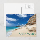 Sint-Martin-eiland. Caraïbisch Briefkaart (Voorkant / Achterkant)