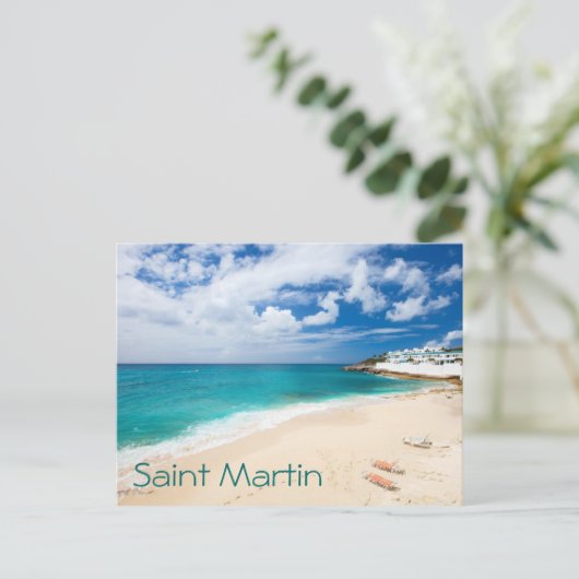 Sint-Martin-eiland. Caraïbisch Briefkaart (Staand voorkant)
