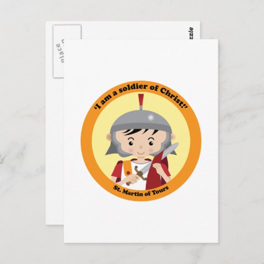 Sint-Martin van Tours Briefkaart (Voorkant / Achterkant)
