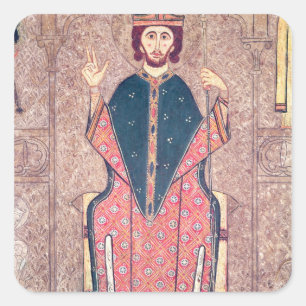 Sint-Martin van Tours, detail van een altaar Vierkante Sticker