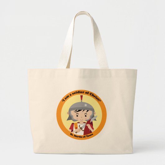Sint-Martin van Tours Grote Tote Bag (Voorkant)