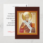 Sint-Martin van Tours Prayer Card Briefkaart (Voorkant / Achterkant)