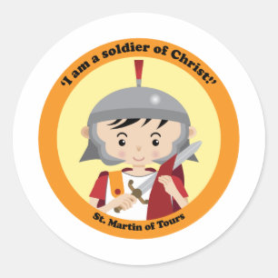 Sint-Martin van Tours Ronde Sticker