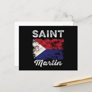 Sint-Martin-vlag Onderdruk Briefkaart