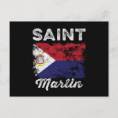 Sint-Martin-vlag Onderdruk Briefkaart (Voorkant)