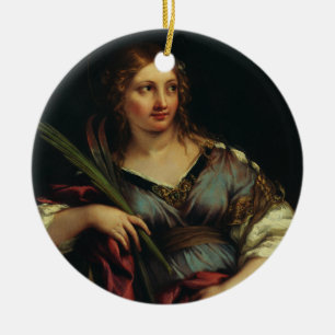 Sint Martina van Rome door Pietro Berrettini Keramisch Ornament