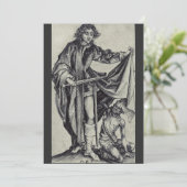 Sint Martinus van Tours Graveerkunst Kaart (Staand voorkant)