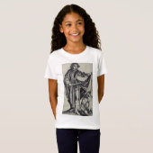 Sint Martinus van Tours Graveerkunst T-shirt (Voorkant volledig)