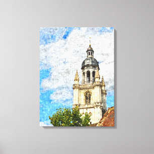 Sint-Martinusbasiliek in Halle, België Canvas Afdruk