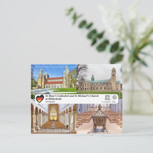 Sint-Mary's kathedraal en Sint-Michael's kerk Briefkaart (Staand voorkant)