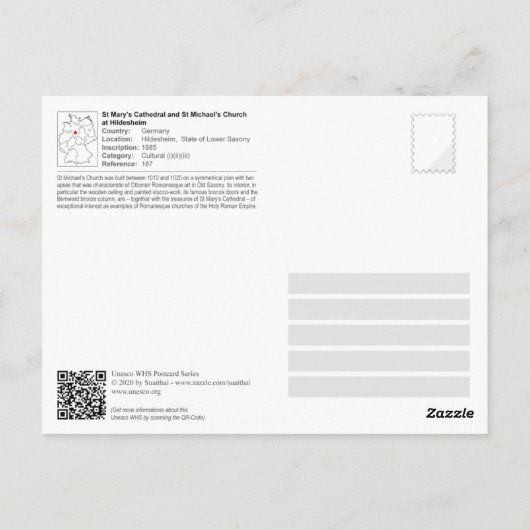 Sint-Mary's kathedraal en Sint-Michael's kerk Briefkaart (Achterkant)