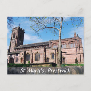 Sint-Mary's Kerk, Prestwich-Briefkaart Briefkaart