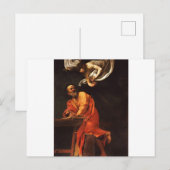 Sint-Matthew, Caravaggio Briefkaart (Voorkant / Achterkant)