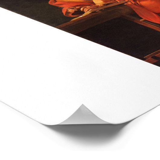 Sint-Matthew, Caravaggio Poster (Hoek)