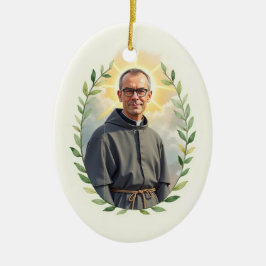 Sint-Maximiliaan Kolbe, Gods Vrede en Zegen Keramisch Ornament
