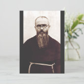 Sint Maximiliaan Kolbe Poolse katholieke priester Kaart (Staand voorkant)