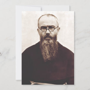 Sint Maximilian Kolbe Pools katholiek priester Bedankkaart