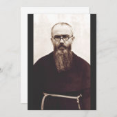 Sint Maximilian Kolbe Pools katholiek priester Kaart (Voorkant / Achterkant)