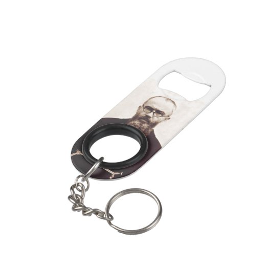 Sint Maximilian Kolbe Pools katholiek priester Mini Flessenopener (Achterkant Gekanteld)