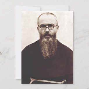 Sint Maximilian Kolbe Poolse katholieke priester Feestdagenkaart
