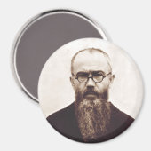 Sint Maximilian Kolbe Poolse katholieke priester Magneet (Voorkant / Achterkant)