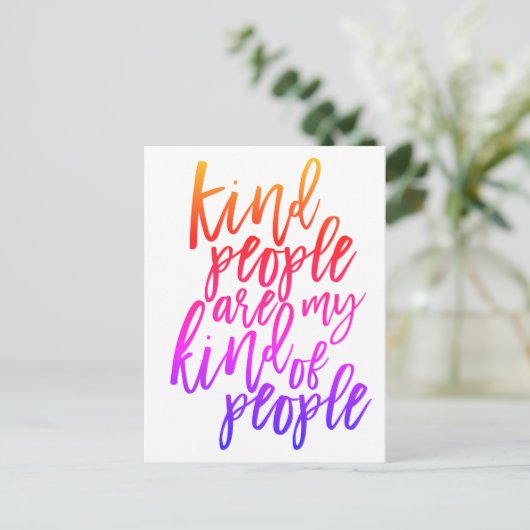 Sint Mensen zijn mijn soort mensen, Kindness citee Briefkaart (Staand voorkant)