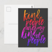 Sint Mensen zijn mijn soort mensen, Kindness citee Briefkaart (Voorkant / Achterkant)