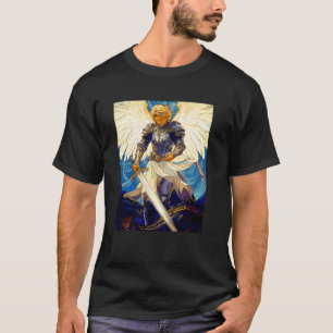 Sint Michaël Aartsengel Katholieke Christelijke Vr T-shirt