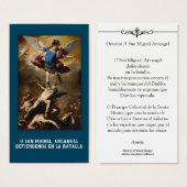 Sint-Michael Angels Prayer Heilige Kaart (Voorkant /achterkant)