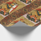 Sint Michael Archangel en Dragon Sienese Cadeaupapier (Hoek)