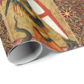 Sint Michael Archangel en Dragon Sienese Cadeaupapier (Rol Hoek)