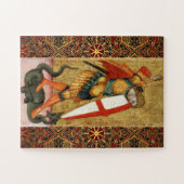 Sint Michael Archangel en Dragon Sienese Legpuzzel (Horizontaal)
