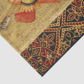 Sint Michael Archangel en Dragon Sienese Tissuepapier (Detail)