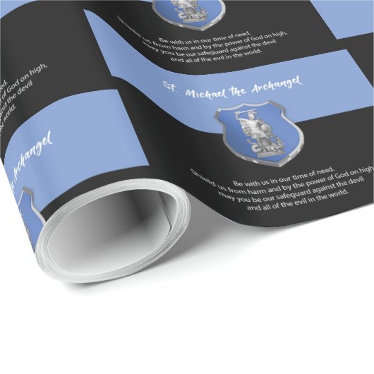 Sint-Michael Archangel Prayer Denken aan jou Cadeaupapier (Rol Hoek)