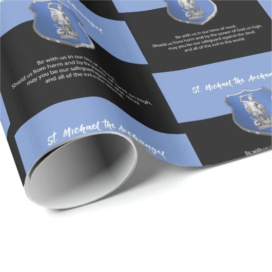 Sint-Michael Archangel Prayer Denken aan jou Cadeaupapier (Rol Hoek)