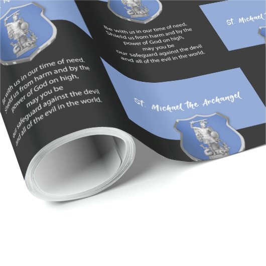 Sint-Michael Archangel Prayer Denken aan jou Cadeaupapier (Rol Hoek)