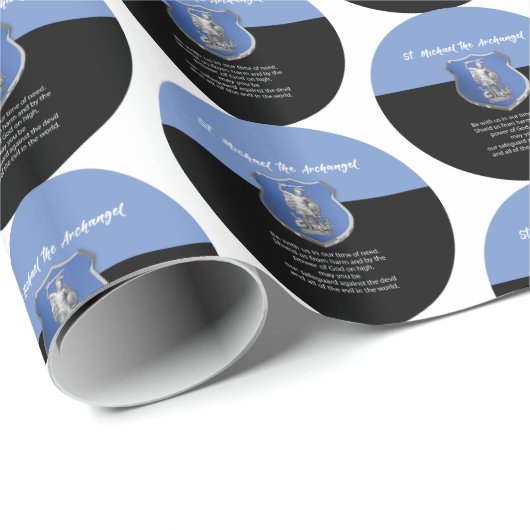 Sint-Michael Archangel Prayer Denken aan jou Cadeaupapier (Rol Hoek)