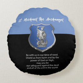 Sint-Michael Archangel Prayer Denken aan jou Rond Kussen
