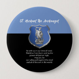 Sint-Michael Archangel Prayer Denken aan jou Ronde Button 4,0 Cm