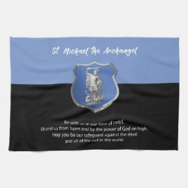 Sint-Michael Archangel Prayer Denken aan jou Theedoek