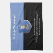 Sint-Michael Archangel Prayer Denken aan jou Theedoek (Verticaal)