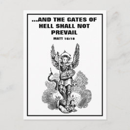 Sint-MICHAEL ARCHANGEL SCRIPTURE BIBLE VERSE Briefkaart