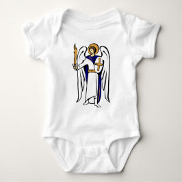 Sint-Michael Baby Creeper met gebed op de keerzijd Romper