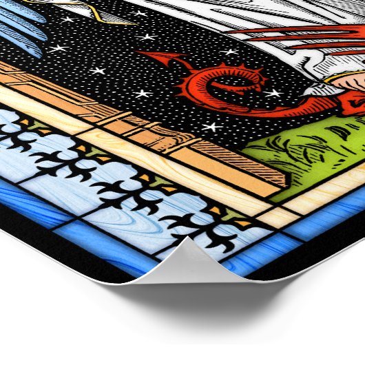 Sint Michael Battles het Beast Poster (Hoek)