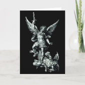 Sint Michael de Aartsengel die Satan Christus vers Kaart (Voorkant)