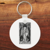 Sint Michael de Aartsengel die Satan Christus vers Sleutelhanger (Voorkant)