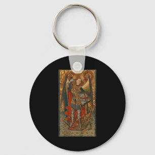 Sint Michael de Aartsengel die Satan Christus vers Sleutelhanger