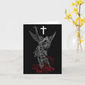 Sint-Michaël de Aartsengel die Satan verslaat Kaart (Gele Bloem)